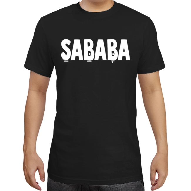 Sababa T-Shirt in black, white, grey, blue, green